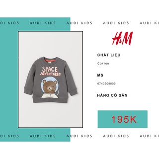 Áo sweater hoạt tiết gấu bear cho các bé - H&M chính hãng