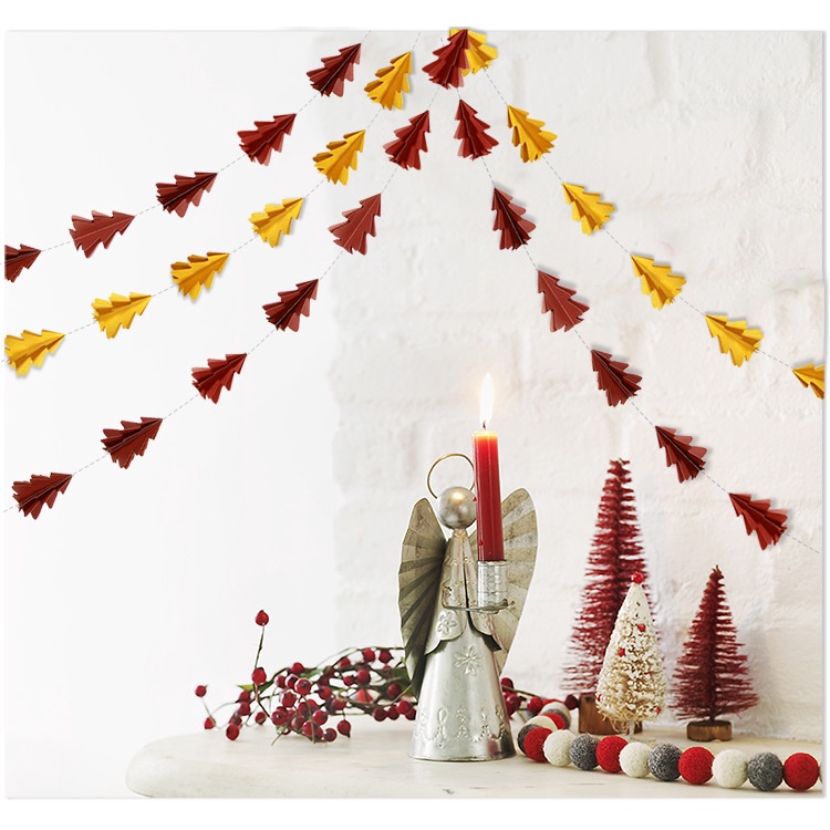 Dây cờ treo trang trí cây thông Noel