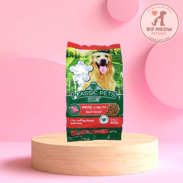 Classic pet hạt cho chó túi 400g