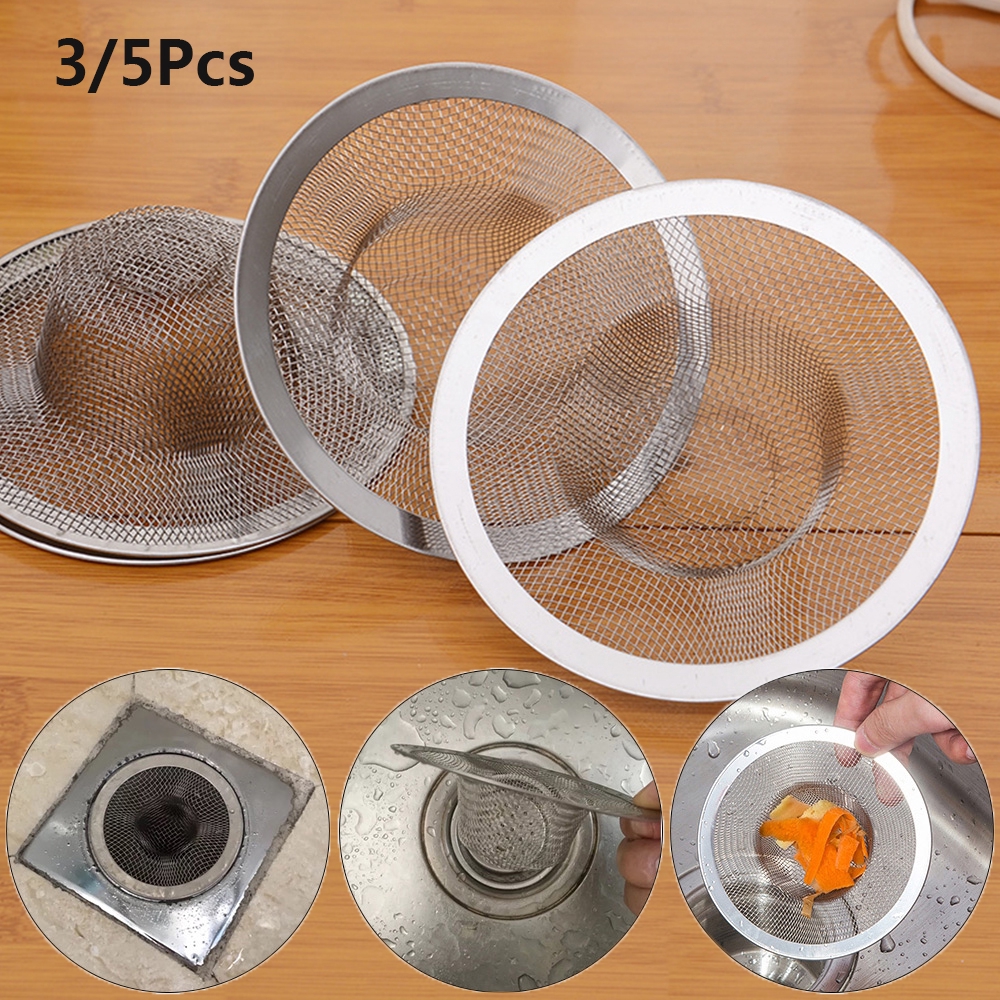 Set 3/5 lưới lọc rác chống tắc cống cho bồn tắm