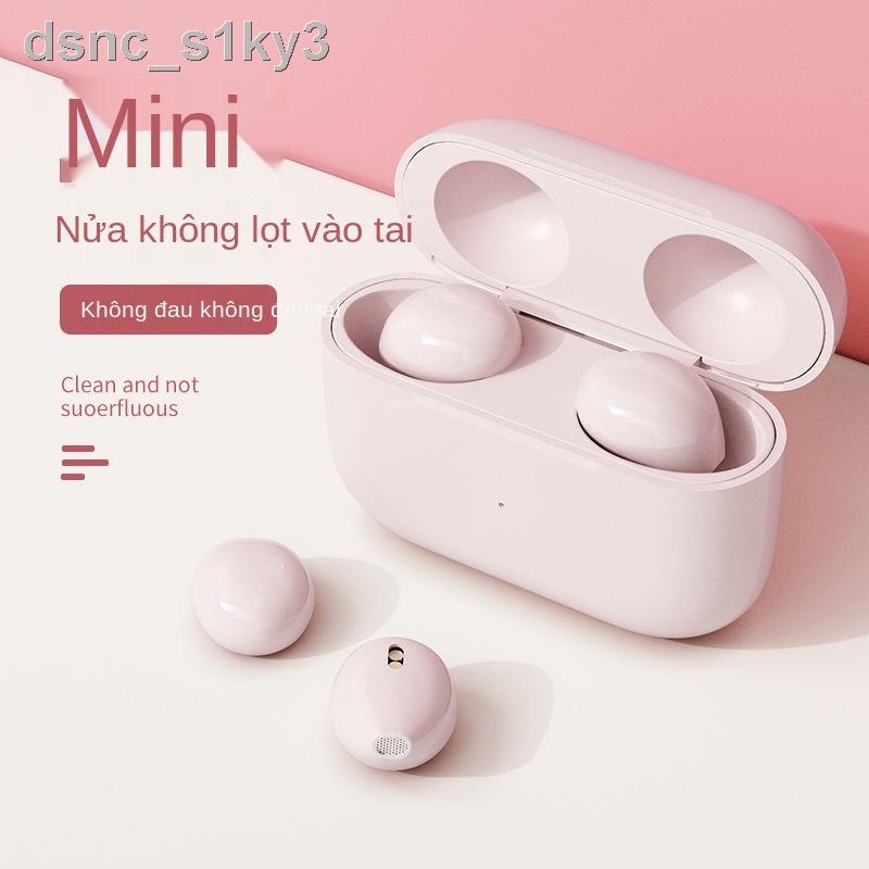 Tai nghe Bluetooth vô hình siêu nhỏ mini phiên bản 2021 mới dành cho quý cô ẩn đơn và đôi