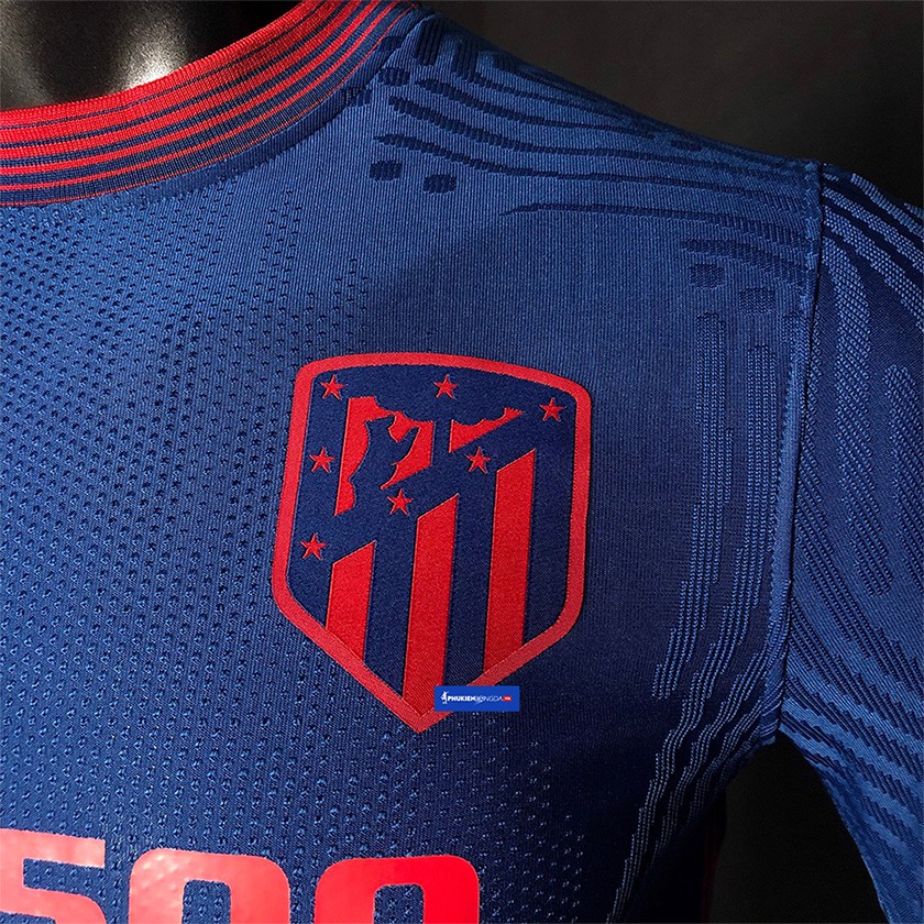 【Bodyfit Player】Áo Atletico Madrid sân khách 2020-2021 xanh đen, áo Atletico Madrid xanh đen sân khách 2021 ❝Thái Lan❞