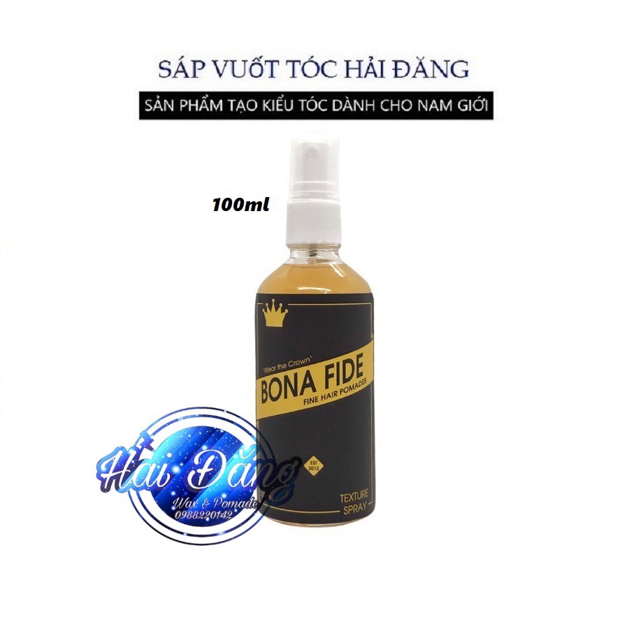 Chai Xịt Tạo Phồng Giữ Nếp Bona Fide Chính Hãng - Pre-Styling Bona Fide