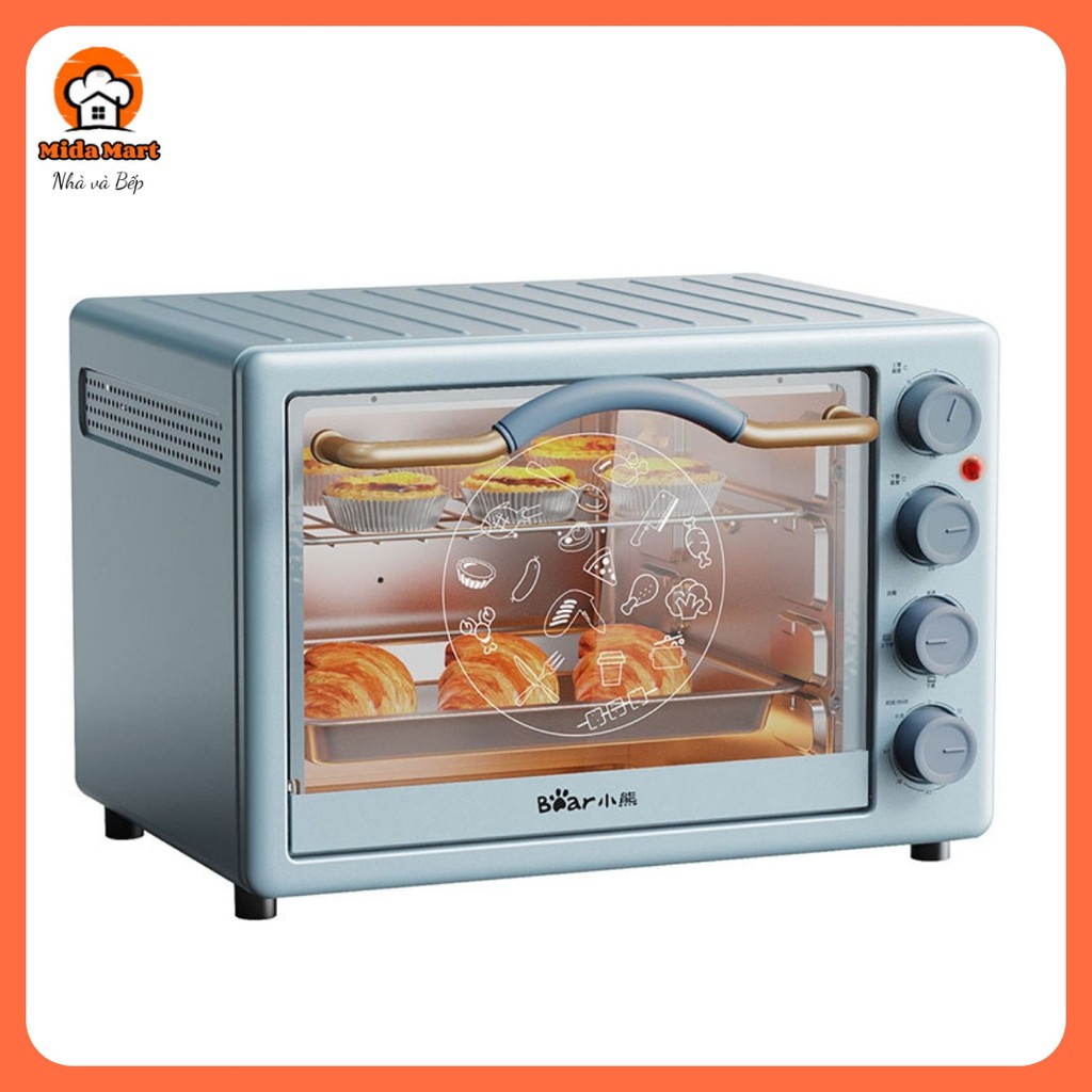 🔥 LÒ NƯỚNG ĐA CHỨC NĂNG BEAR 20L CHÍNH HÃNG DKX-C20D1 BẢO HÀNH 6 THÁNG 🔥