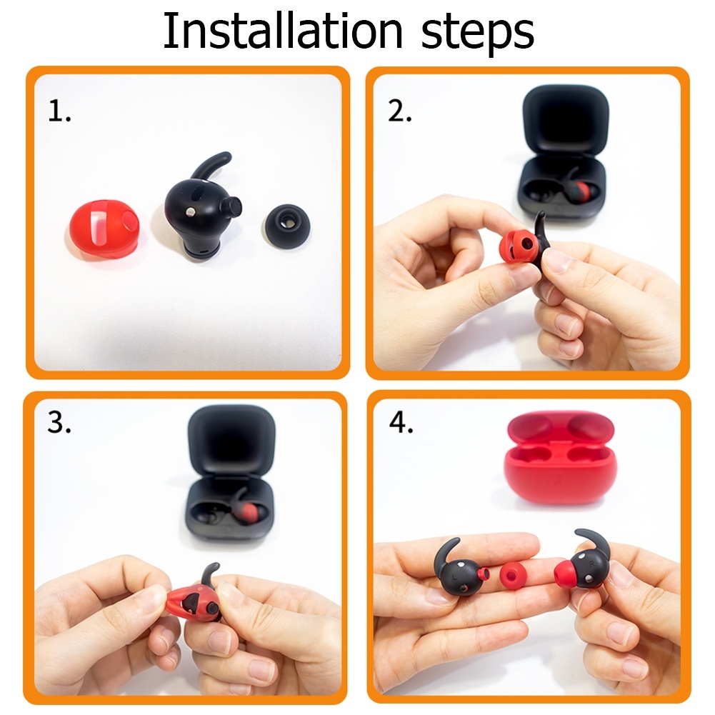 Set 5 Cặp Vỏ Bọc Tai Nghe Bằng Silicon Cho Beats Fit Pro