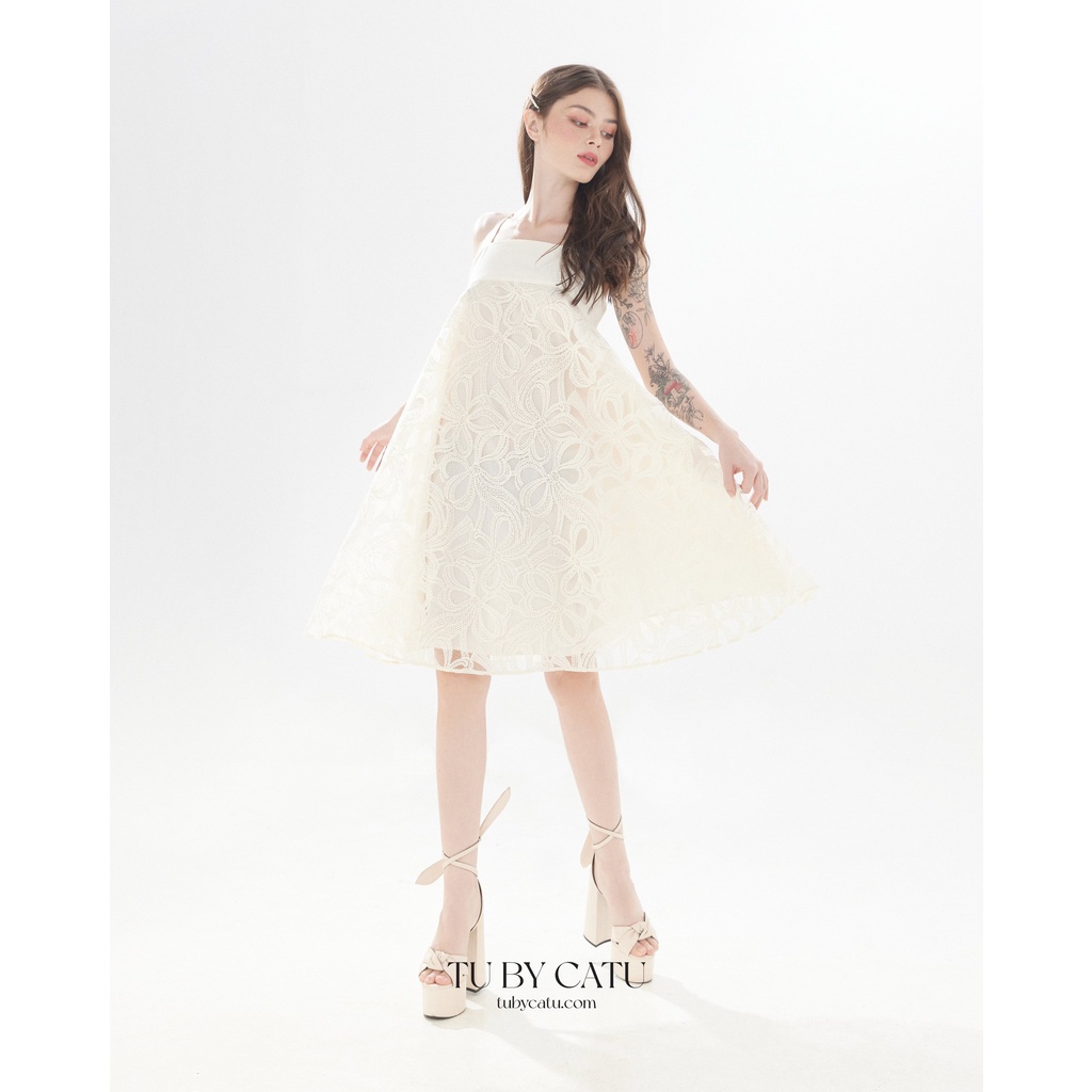 TUBYCATU | Đầm hai dây donna begie dress