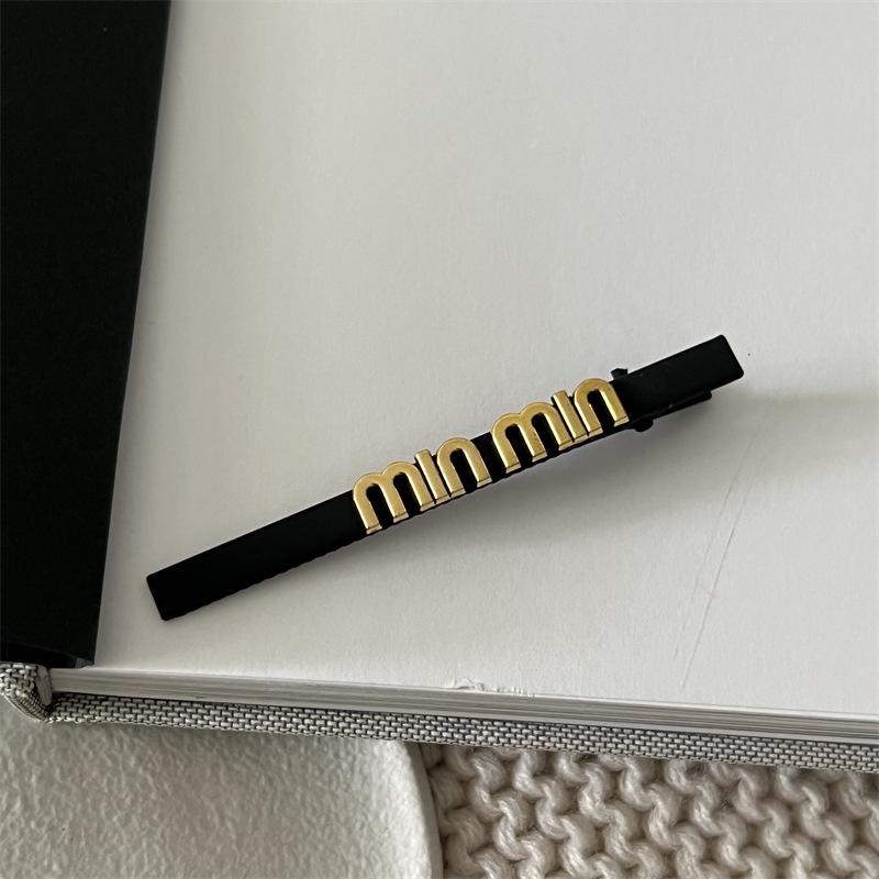 Kẹp Tóc Kim Loại Màu Đen Hình Mặt Cười Phong Cách Hàn Quốc