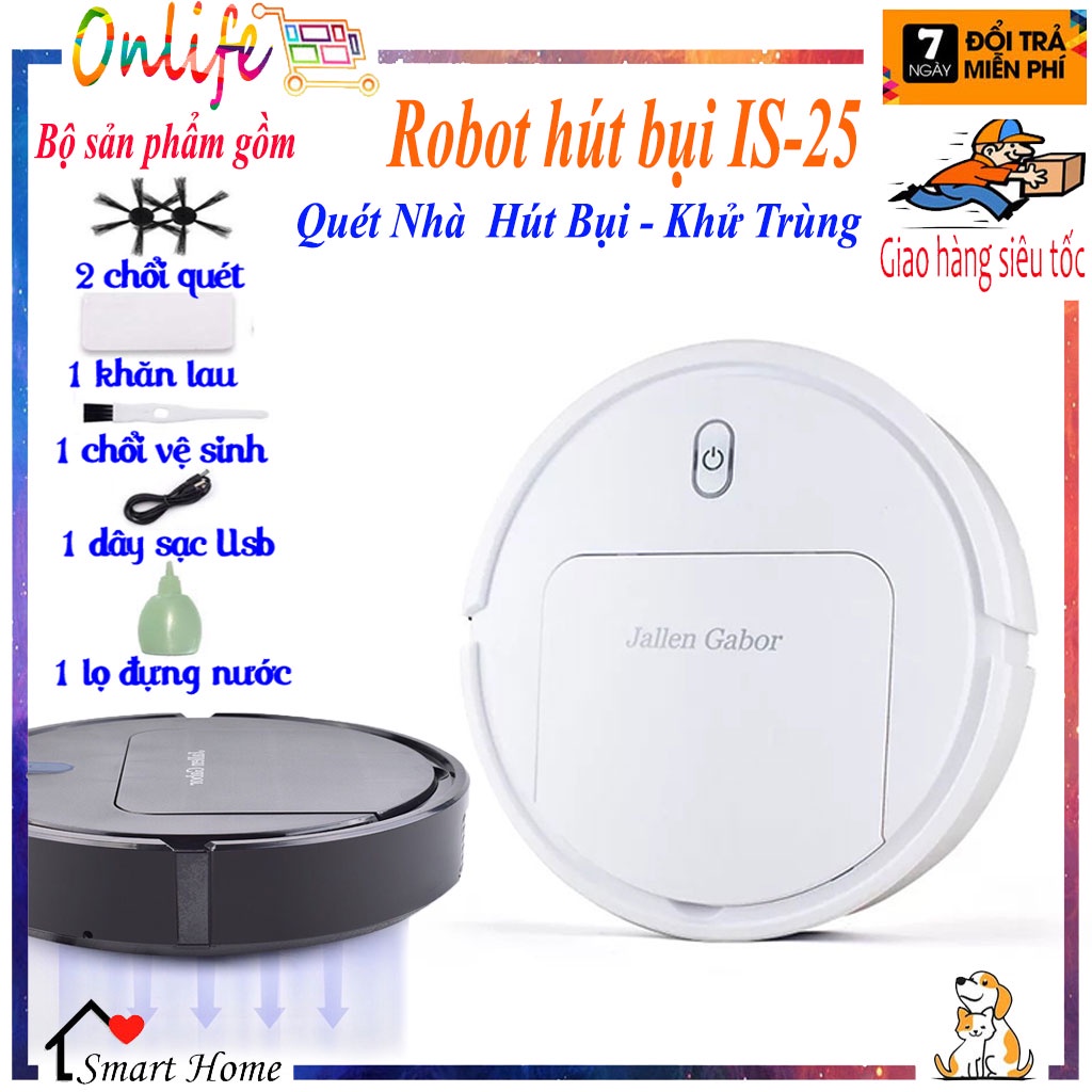 New 2022 Robot lau nhà thông minh 2 chế độ lau, Máy hút bụi sàn nhà tự động AI 3 trong 1 trang bị tia UV khử khuẩn