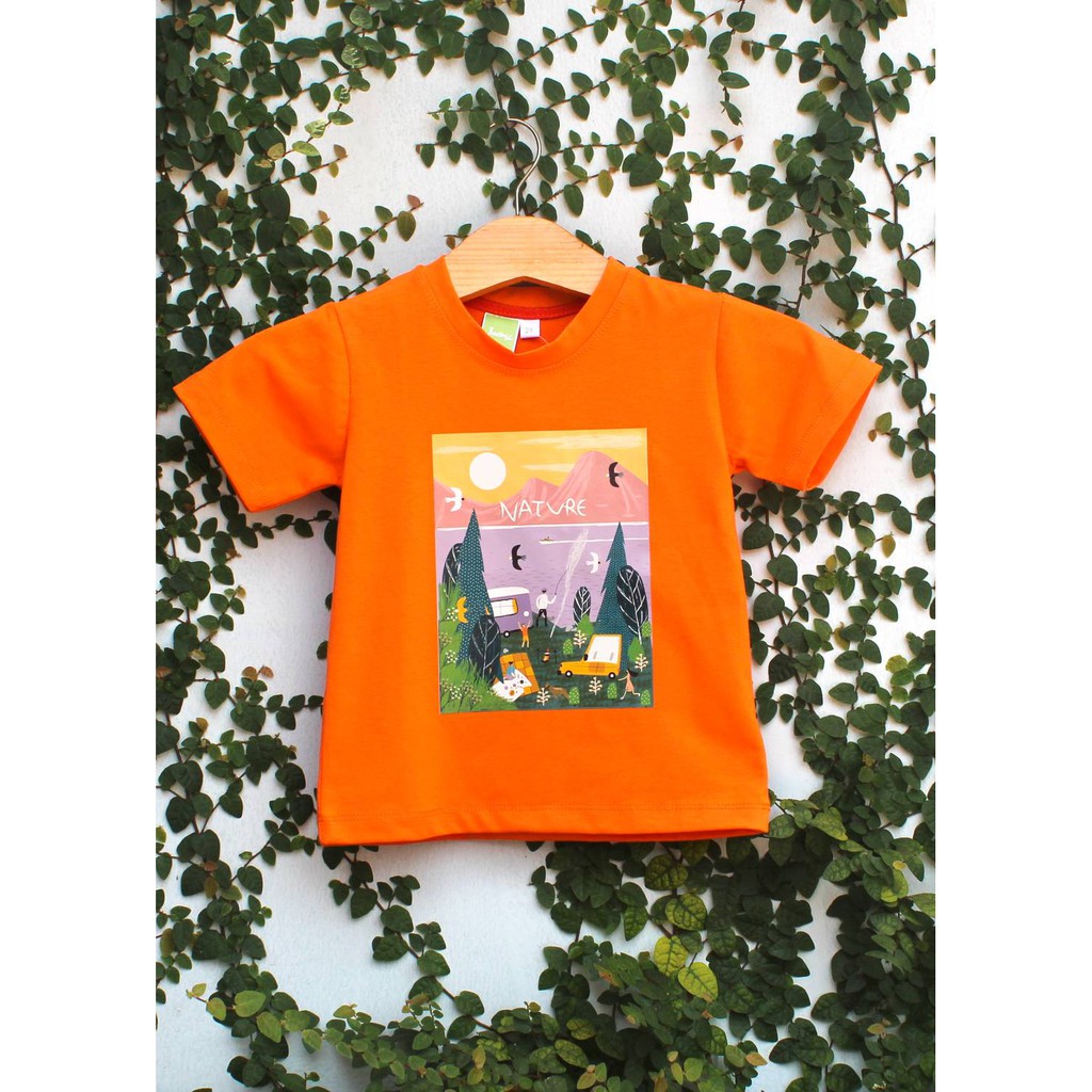 Áo thun cho bé trai và bé gái Jadiny thun cotton 4 chiều in decal tuyệt đẹp