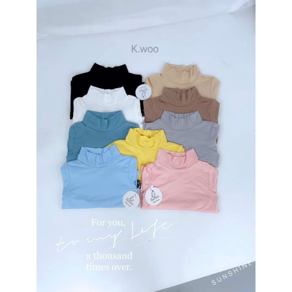 sét 3 áo bún dài tay chất thun lạnh giữ nhiệt cho bé