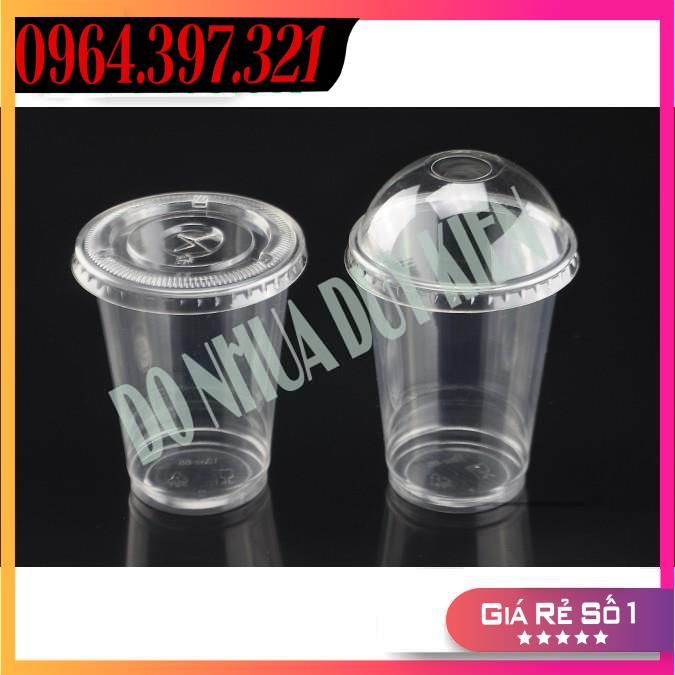 [NOWSHIP] 50 Cốc, Ly Nhựa PP 700ML Cốc Nhựa Dùng 1 Lần Có Nắp Loại Đẹp - Đựng Đồ Uống - Có Thể Dùng Được Màng Ép Ly