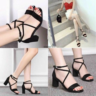 Sandan chiến binh gót vuông cao cấp