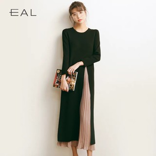 Váy len EAL phối xếp li