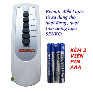 Remote dùng cho tất cả quạt đứng và treo có chức năng điều khiển từ xa hiệu SENKO
