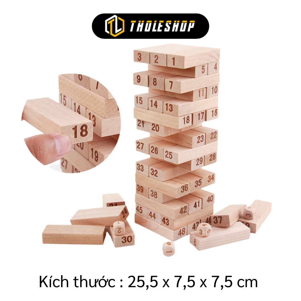 Trò chơi rút gỗ 48 thanh - Bộ trò chơi rút gỗ WOOD TOYS loại lớn siêu đẹp 2785