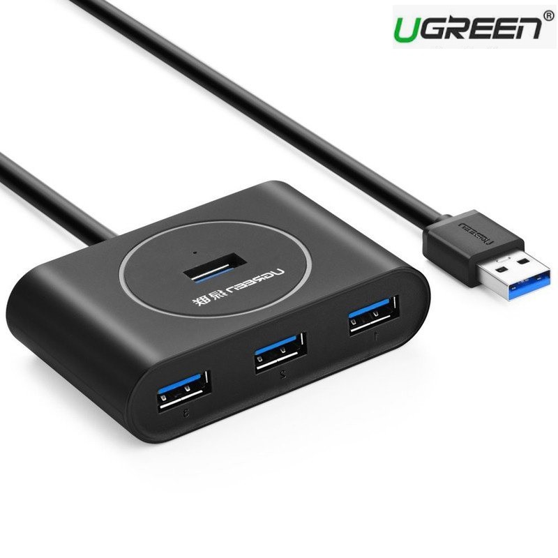 Bộ Chia 4 Cổng USB 3.0  UGREEN 20290 Tốc Độ 5Gbps Dây Dài 30cm - HUB USB 3.0 4 Port - Hàng Chính Hãng