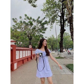 Đầm caro rút ngực (Ảnh thật ở cuối)