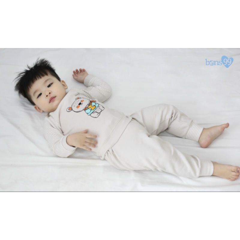 Bon99 - Bộ dài tay nỉ nhung cho bé 6-18kg