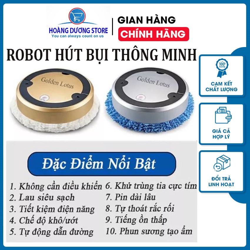 Robot hút bụi Jallen Gabor A8 thông minh, Robot lau nhà tự động cảm biến có chức năng phun sương tạo ẩm, khử khuẩn tiaUV