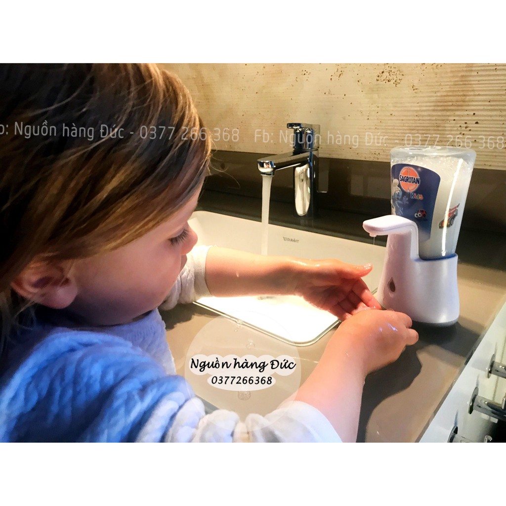 Máy rửa tay tự động cho trẻ Sagrotan Đức - Nguồn hàng Đức - Chú chó cứu hộ