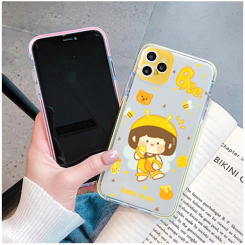 Ốp lưng iphone bee snacks trong 4 góc 5s/6/6plus/6s/6splus/7/7plus/8/8plus/x/xr/xs/11/12/pro/max/plus/promax -Awifi V1-3 | BigBuy360 - bigbuy360.vn
