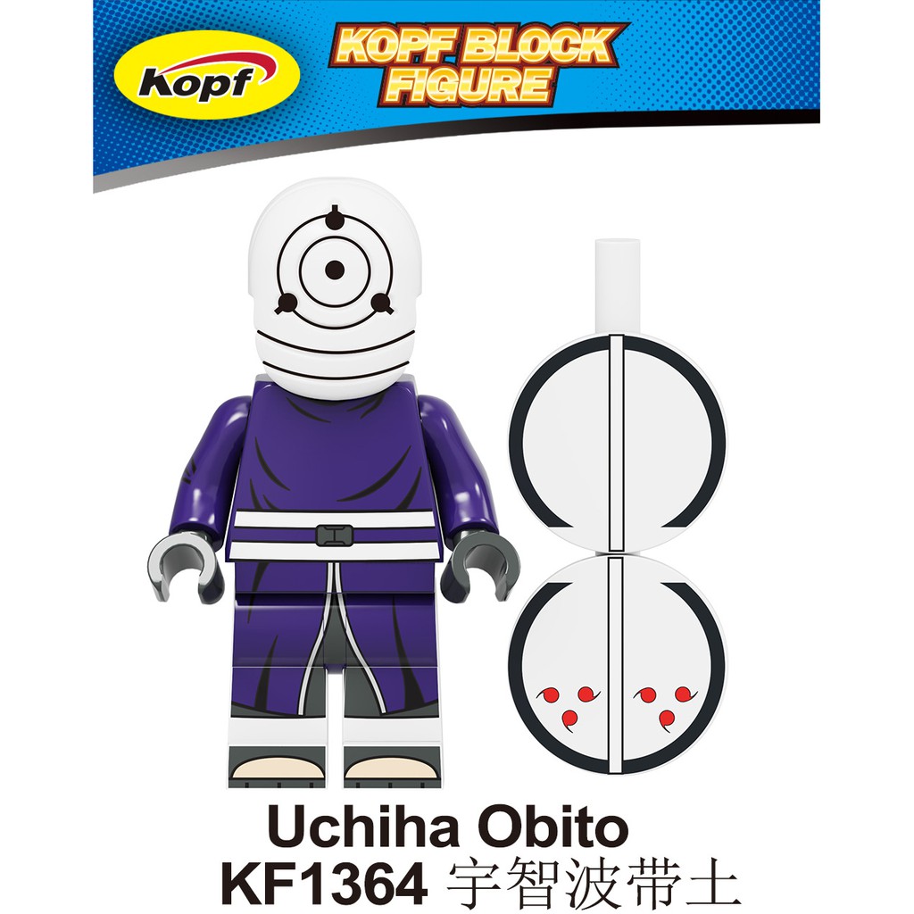 Minifigures Các Mẫu Nhân Vật Trong Hoạt Hình Naruto KF6118 - Tobi, Uchiha Obito, Sasori, Madara