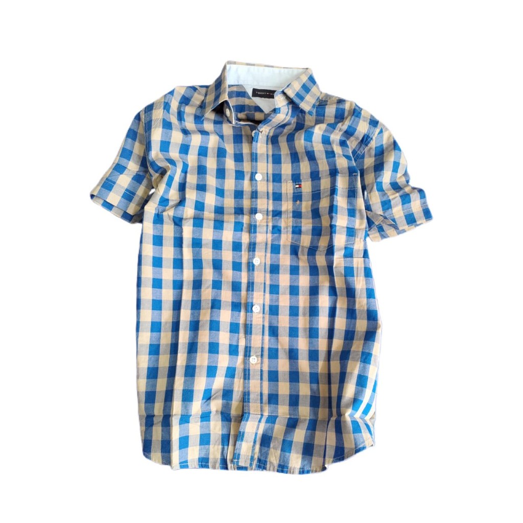 ÁO SƠ MI NAM SỌC CARO TAY NGẮN SIÊU ĐẸP | BigBuy360 - bigbuy360.vn