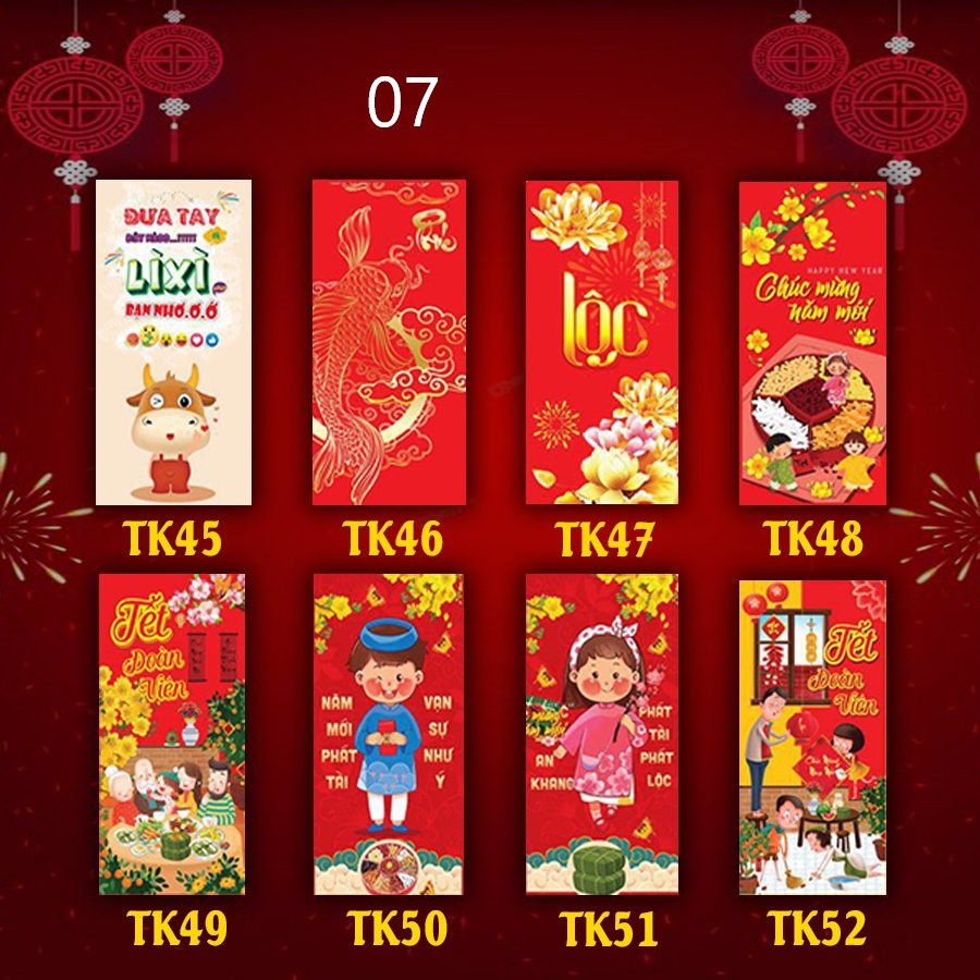 10 Bao lì xì tết 2022