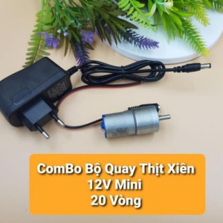 Động Cơ Quay Thịt Xiên MiNi 12V 110 Vòng, Động Cơ GIảm Tốc 12V