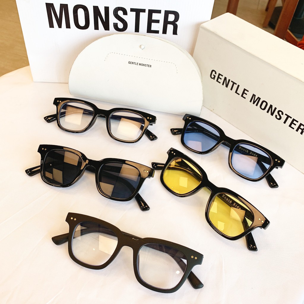 Gọng kính cận giả cận nam nữ mắt vuông nhựa đen bóng nhám cổ điển vintage | BigBuy360 - bigbuy360.vn