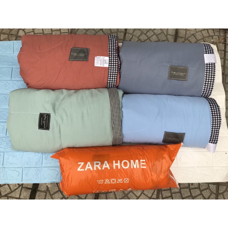 Chăn Hè Đũi Zara Home VIỀN KẺ Siêu Mềm Mịn Mẫy Mới 2021