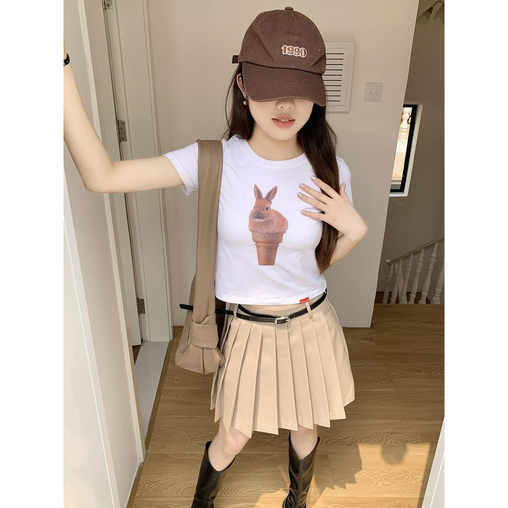 Áo Thun Cổ Tròn Họa Tiết Mèo Đen Phong Cách Hàn Quốc Thời Trang Mùa Hè 62389