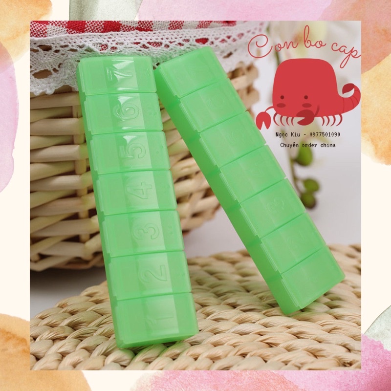 Hộp Chia Thuốc 7 Ngày - Đựng Phụ Kiện Chính Hãng Tupperware