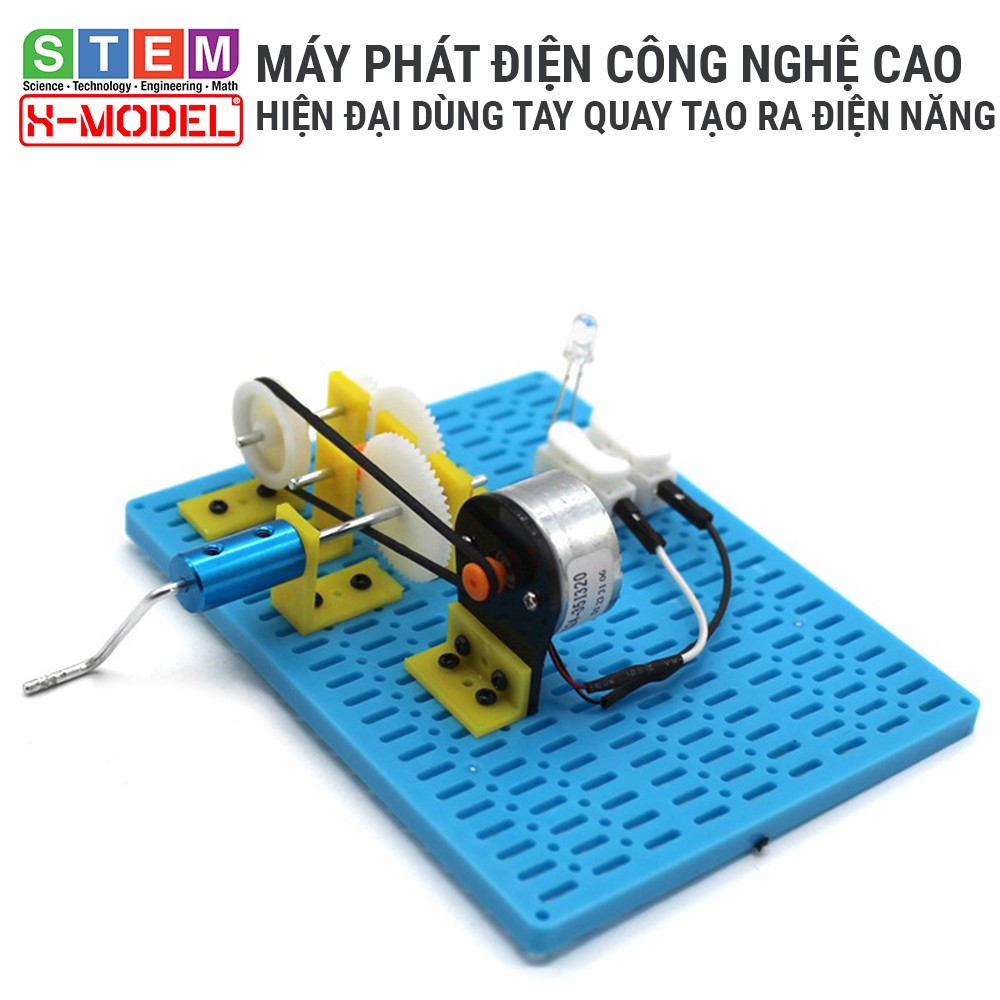 Đồ chơi sáng tạo STEM Máy phát điện công nghệ quay tay X-MODEL ST93 cho bé, Đồ choi trẻ em DIY| Giáo dục STEM, STEAM