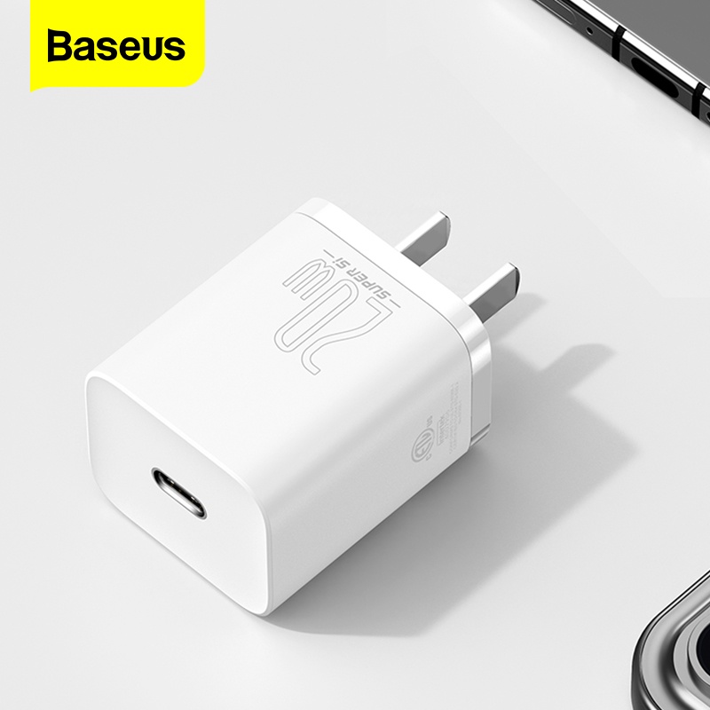 Củ sạc nhanh iphone pd 20w Baseus Super Si - Cốc sạc ip cổng type c 12 11 11pro max x xs max ...