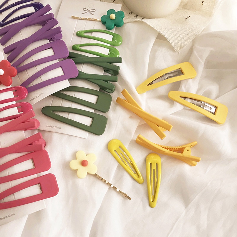 Set 7 kẹp tóc kiểu hoa đáng yêu dành cho bé gái