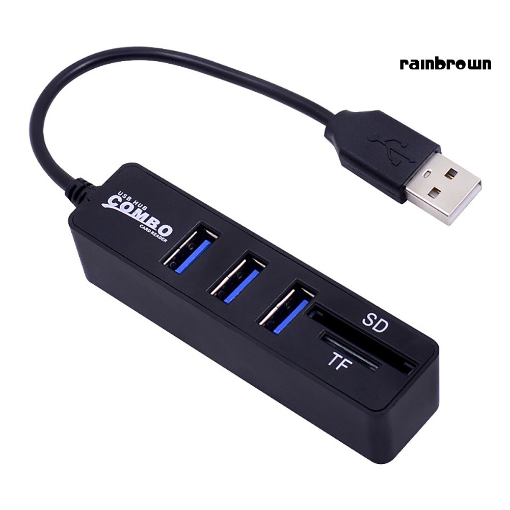 Đầu Đọc Thẻ Nhớ 3 Cổng Usb 2.0