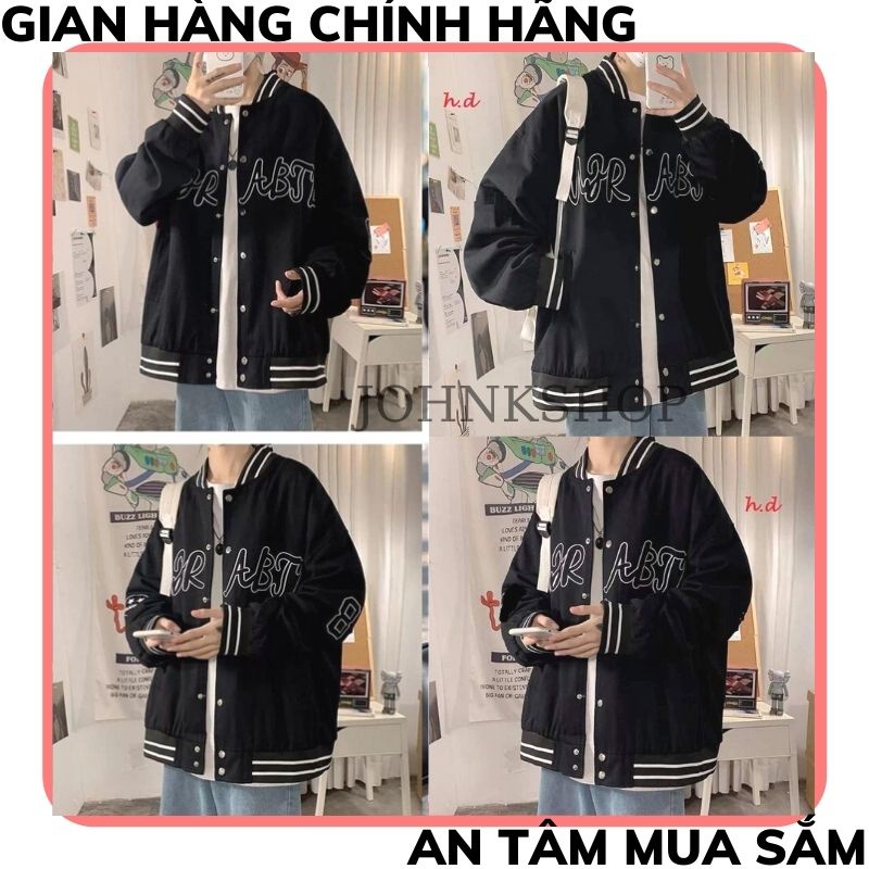 Áo Bomber Dáng Unisex In Chữ ABT ,ABB05Áo ,phong cách hàn quốc