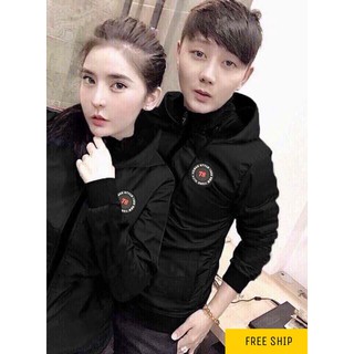 Áo khoác dù cặp, áo dù 78 đen cao cấp