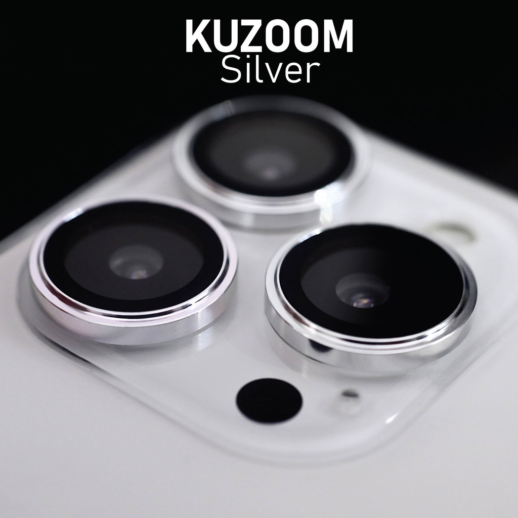 Kính Cường lực Camera Lens Kuzoom cho iPhone 15 Pro Max 14 Pro Max 14 Pro  14 Max 14 13 Pro Max 12 Pro Max 11 Pro Max