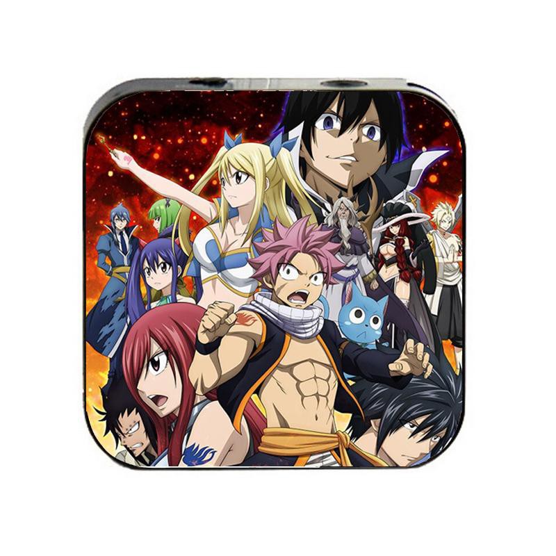 Máy nghe nhạc Fairy Tail - hội pháp sư cầm tay mini tặng tai nghe cắm dây có mic và dây sạc mp3 anime chibi