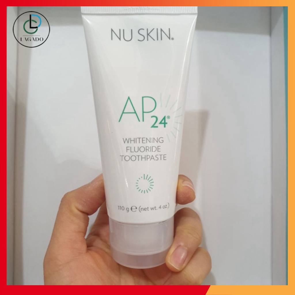 Kem đánh răng trắng sáng AP24 Nuskin Whiteing Flouride Toothpaste trắng sáng, hết hôi miệng, ngừa sâu răng