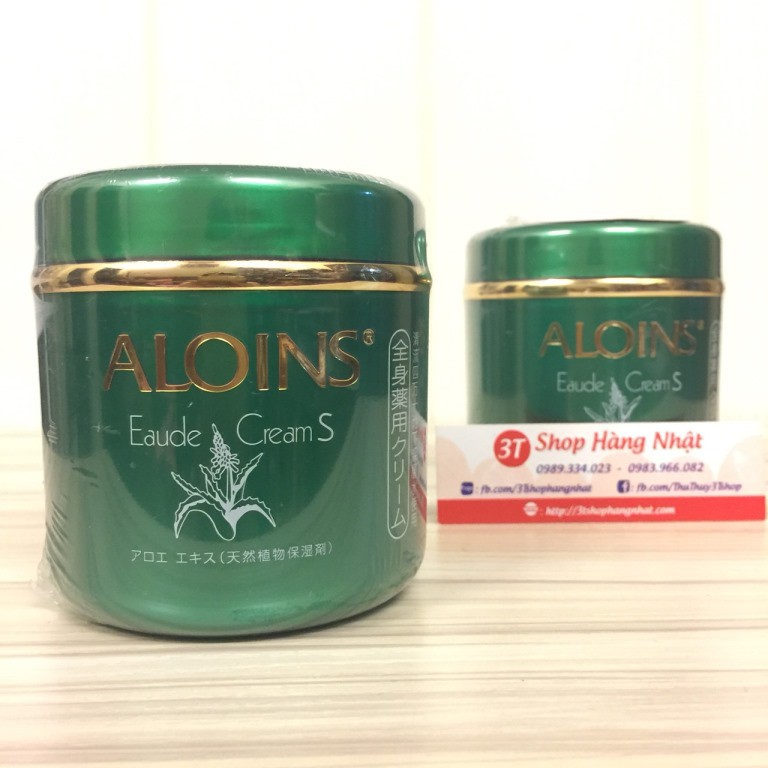 Kem xanh dưỡng da toàn thân Lô hội Aloins Eaude Cream S - Nhật Bản