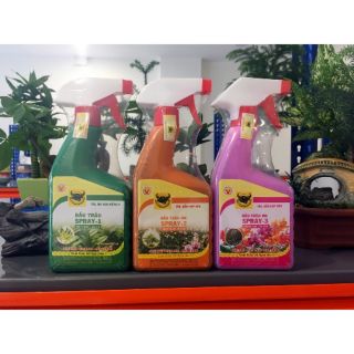Phân bón lá đầu trâu dạng chai xịt chuyên cho hoa lan và cây cảnh