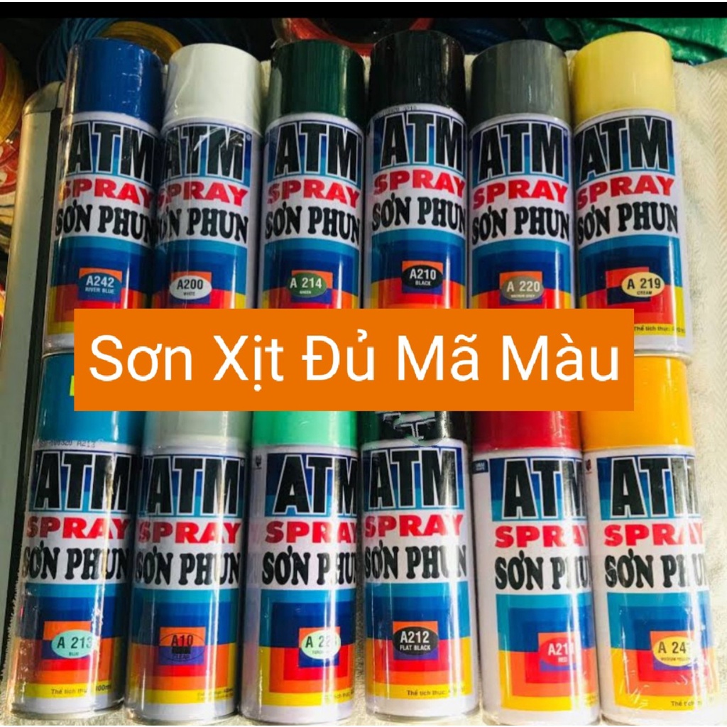 Sơn Xịt ATM Đủ Màu - Chính hãng
