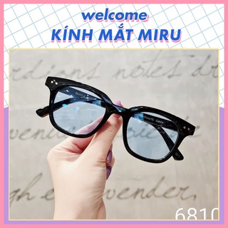 Gọng kính cận nam nữ MIRU mắt vuông chữ V phụ kiện thời trang - 6810