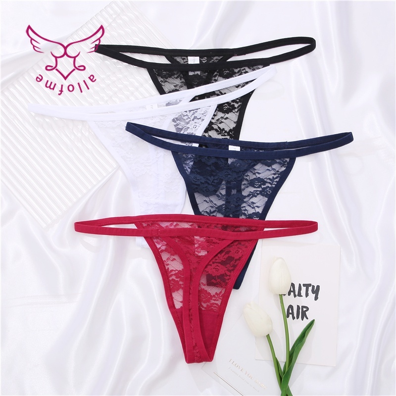  Quần lót cotton phối ren kiểu lọt khe gợi cảm | BigBuy360 - bigbuy360.vn