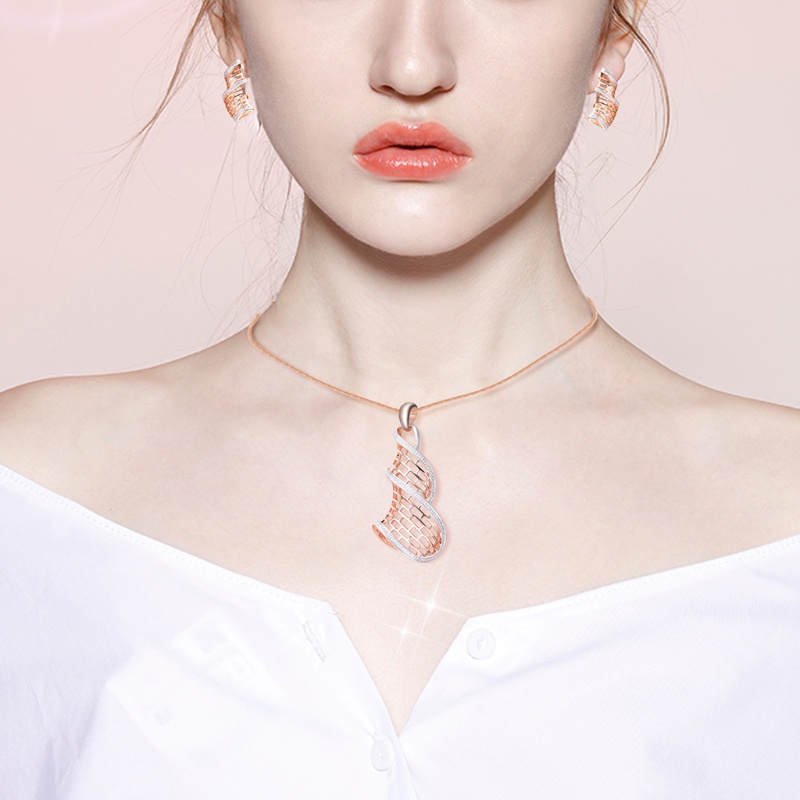 1 Bộ Vòng cổ Và Bông Tai Thời Trang Cho Cô Dâu