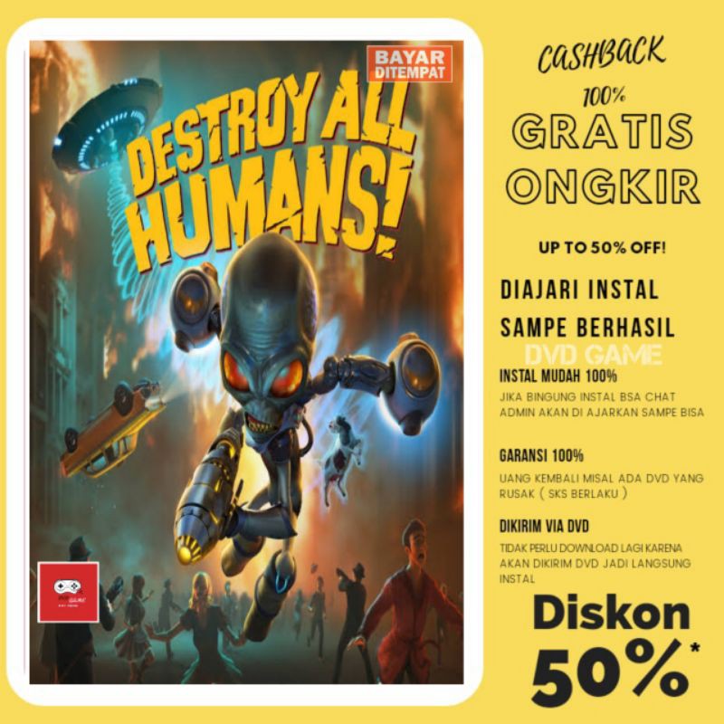 Đĩa Dvd Game Destroy All Humans Pc