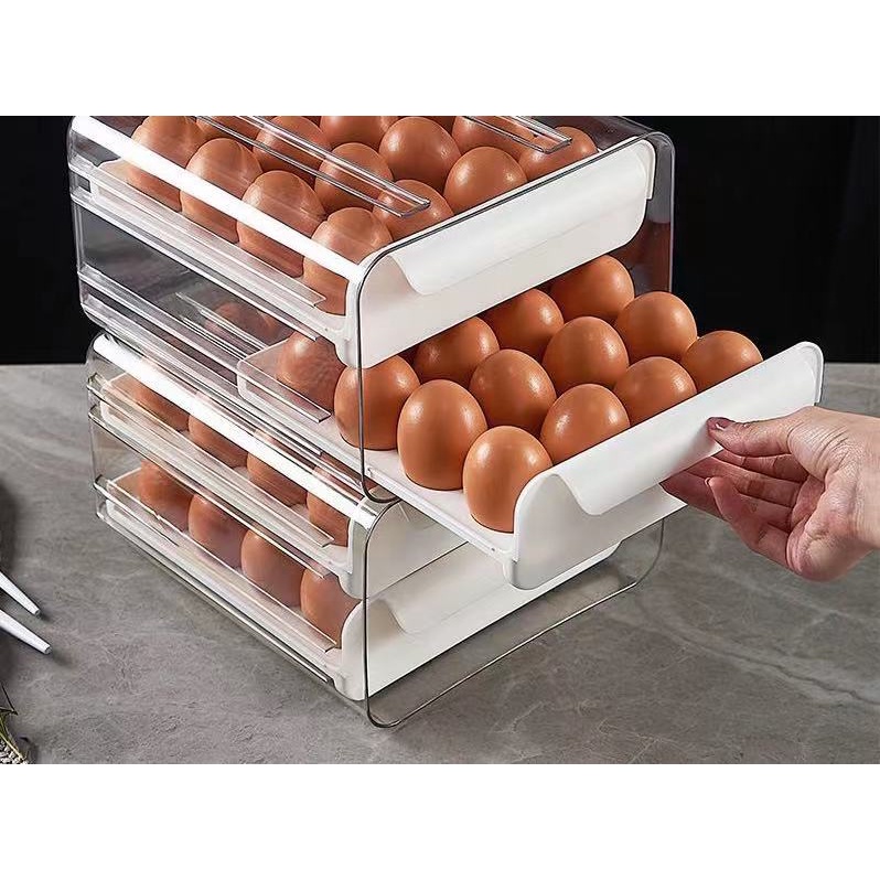 KHAY TRỨNG 32 Ô, BẢO QUÁN TRỨNG, TRÁNH VA ĐẬP - MÀU NGẪU NHIÊN